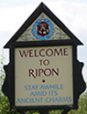 welcome to ripon sign